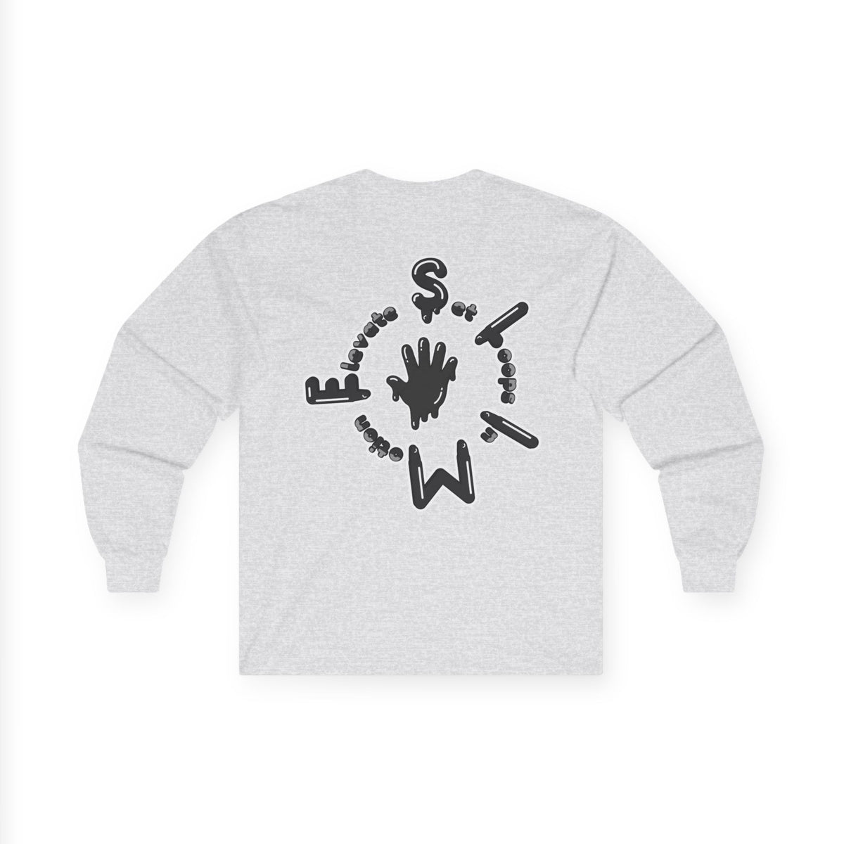 The Slime Shop Black Slime Sircle  Unisex Ultra Cotton Long Sleeve Tee