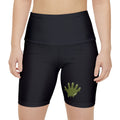 The Slime Shop Women's Workout Shorts — Black / Olive Slime In 5