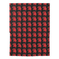 The Slime Shop Baby Swaddle Blanket — Black / Red Slime In 5