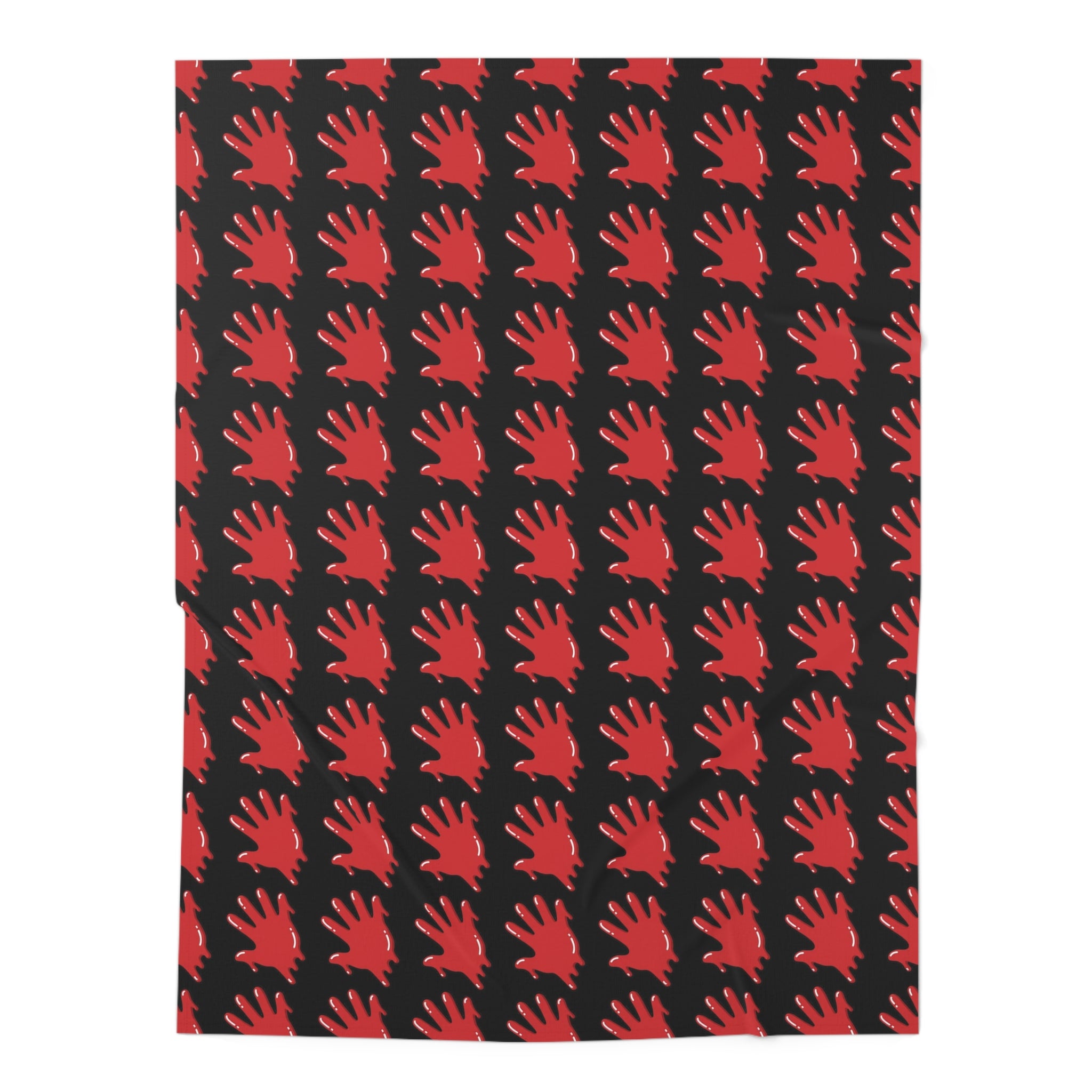 The Slime Shop Baby Swaddle Blanket — Black / Red Slime In 5
