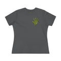 The Slime Shop Women's Tee — White / Olive Slime In 5