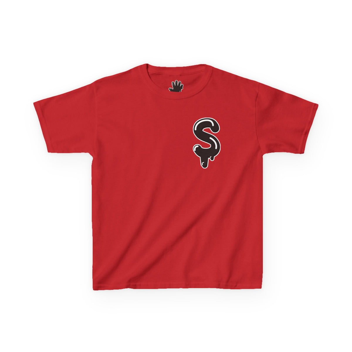 Kids Black/Slime Heavy Cotton™ Tee