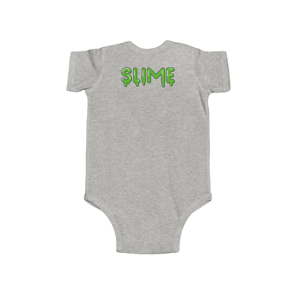 The Slime Shop Infant Fine Jersey Bodysuit — Royal Blue / Green Slime In 5