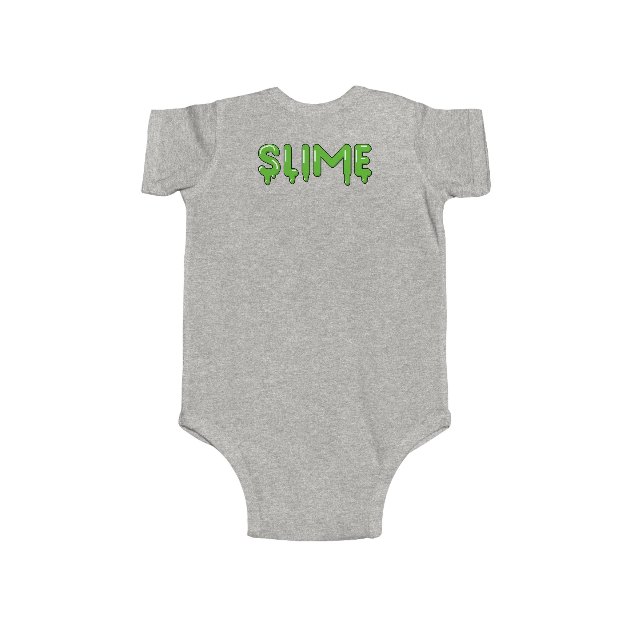 The Slime Shop Infant Fine Jersey Bodysuit — Royal Blue / Green Slime In 5