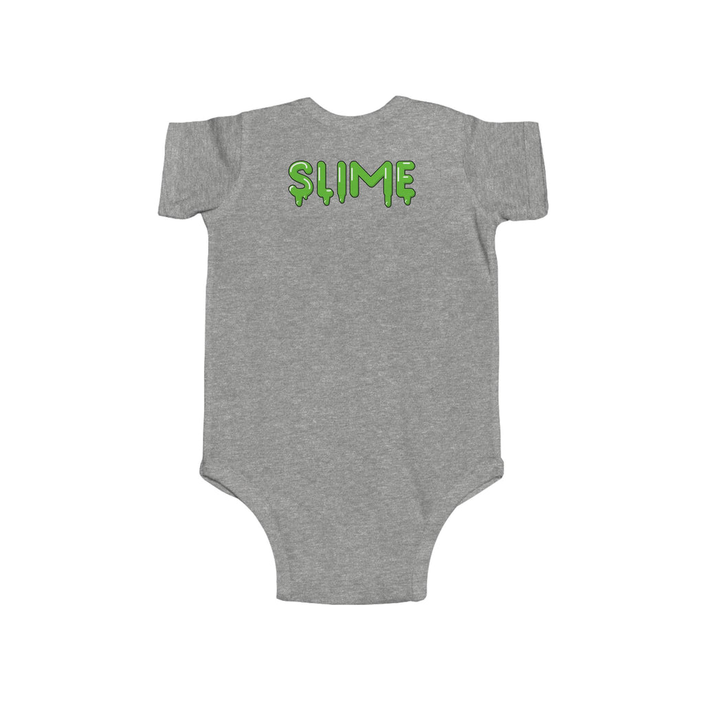 The Slime Shop Infant Fine Jersey Bodysuit — Royal Blue / Green Slime In 5
