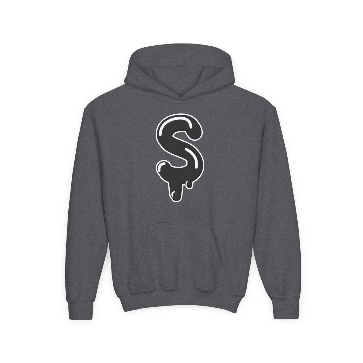 Black Slime Sircle Youth Heavy Blend Hooded Sweatshirt