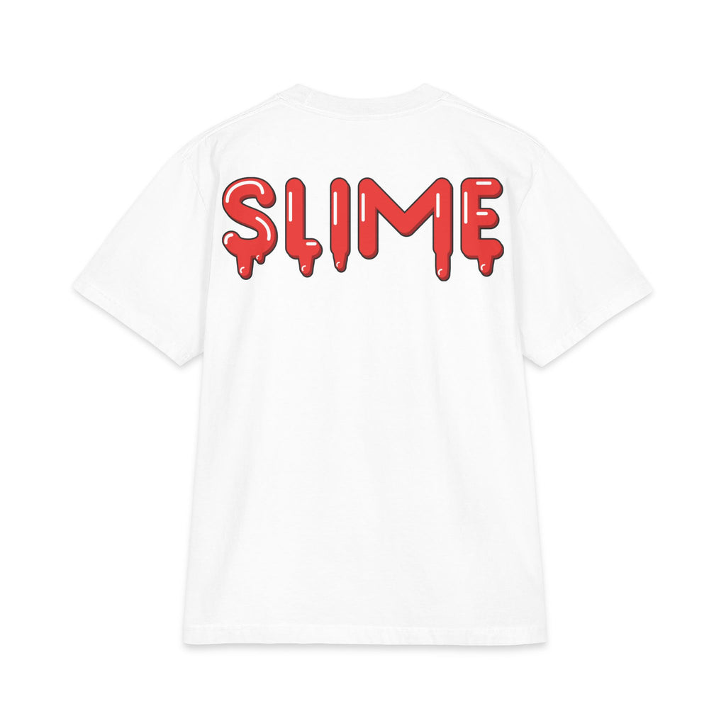 The Slime Shop Max Heavyweight Tee — White / Red Slime In 5