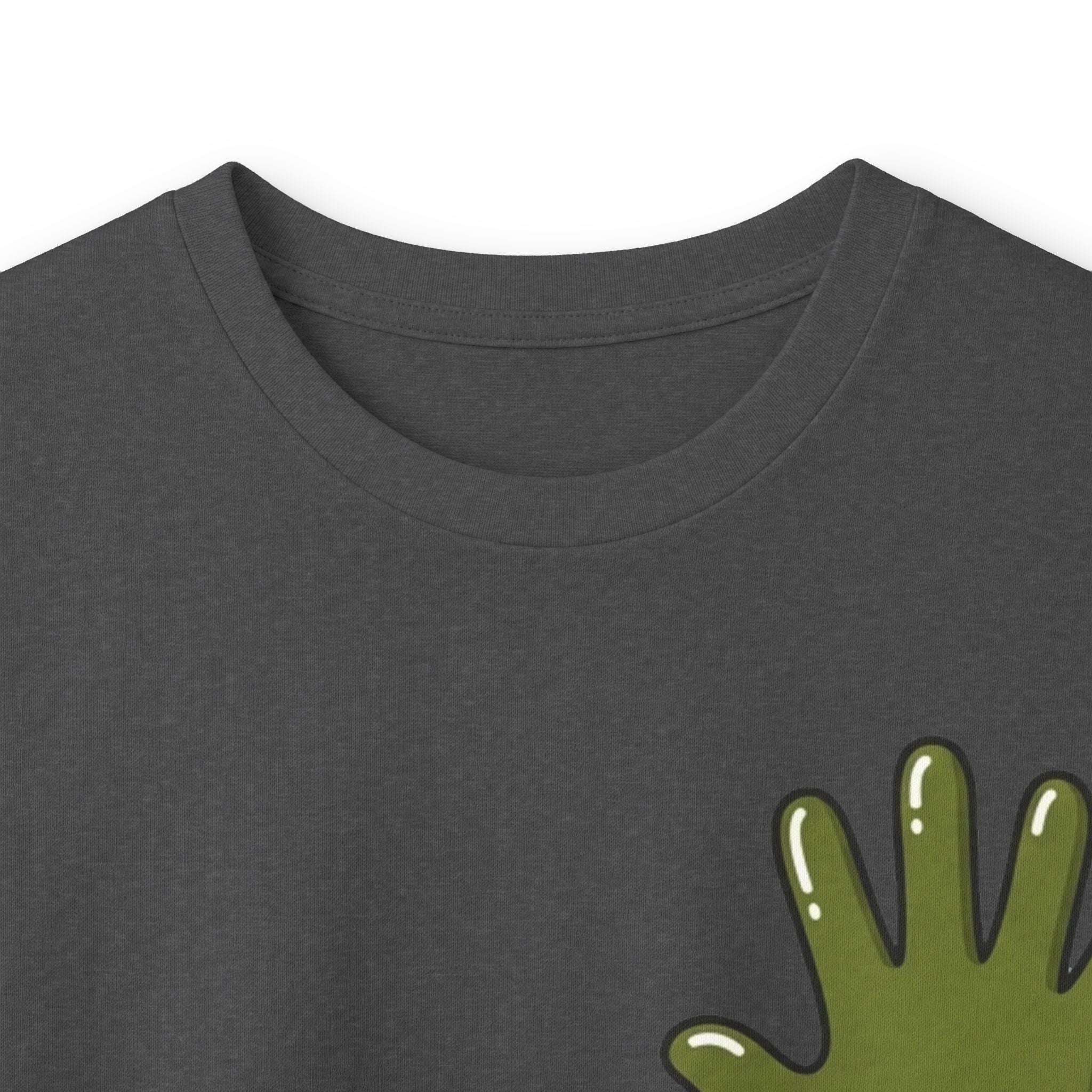 The Slime Shop Ultra Cotton Long-Sleeve — White / Olive Slime In 5