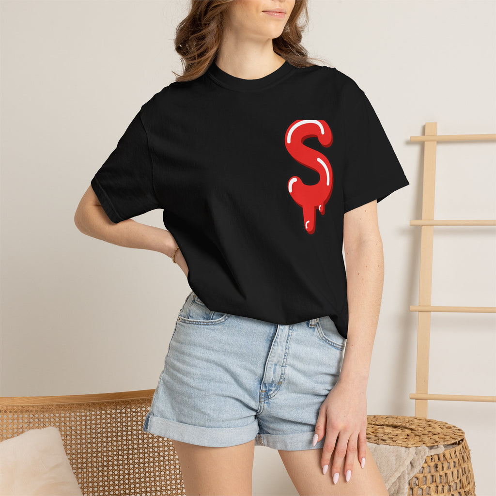 The Slime Shop Signature Tee — Red $ Logo