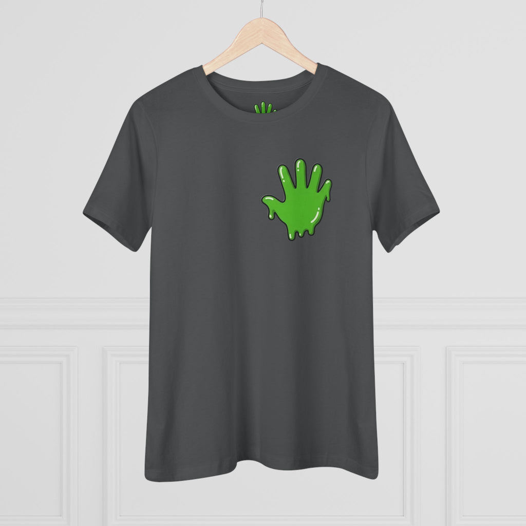 The Slime Shop Women's Tee — White / Green Slime In 5