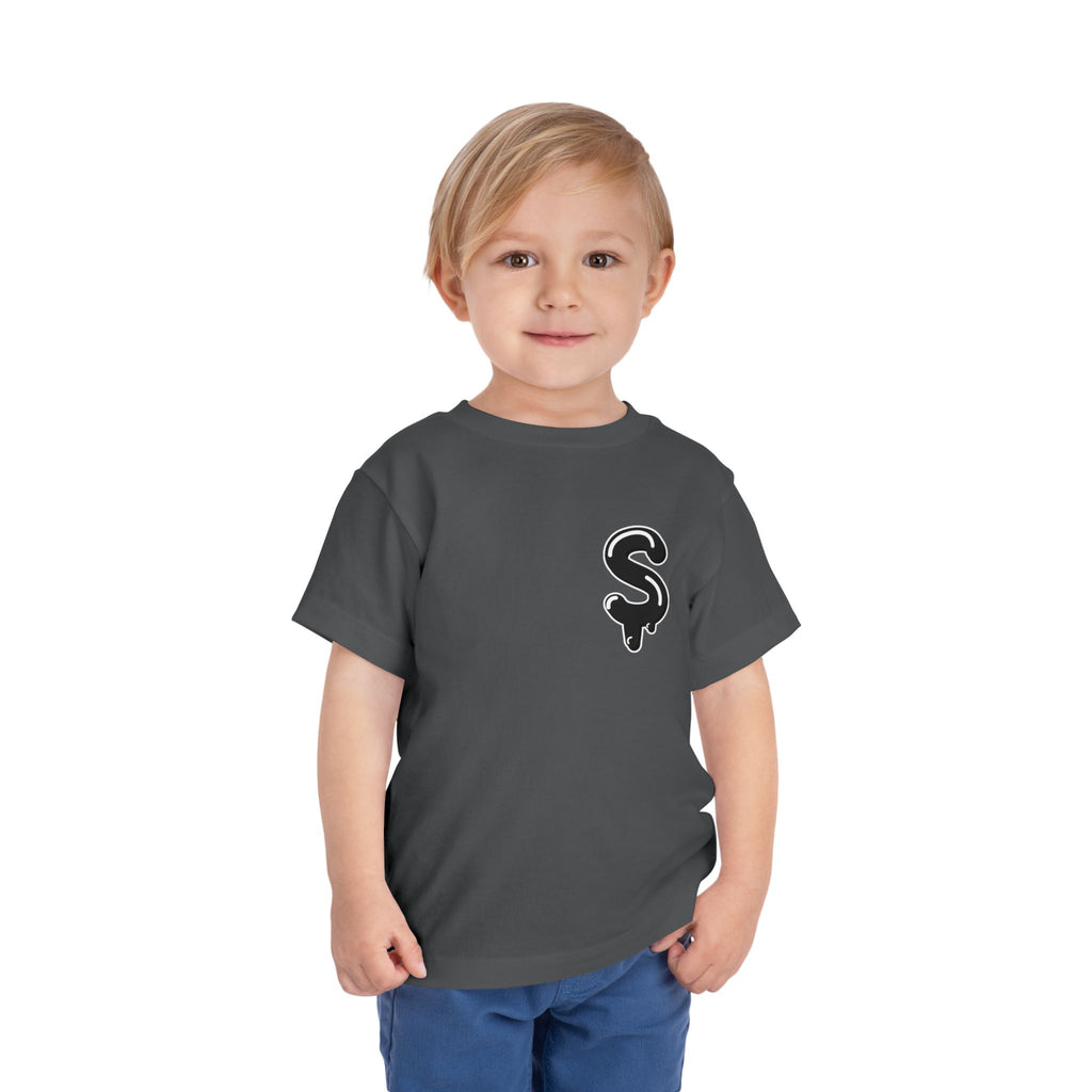 Toddler Black/Slime Short Sleeve Tee