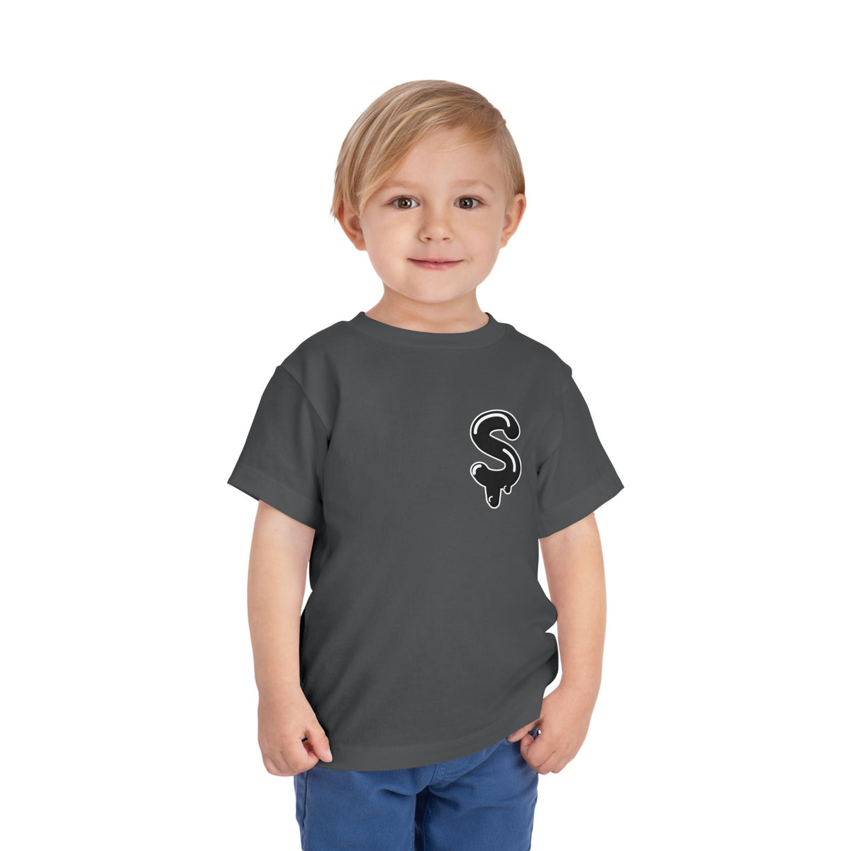Toddler Black/Slime Short Sleeve Tee