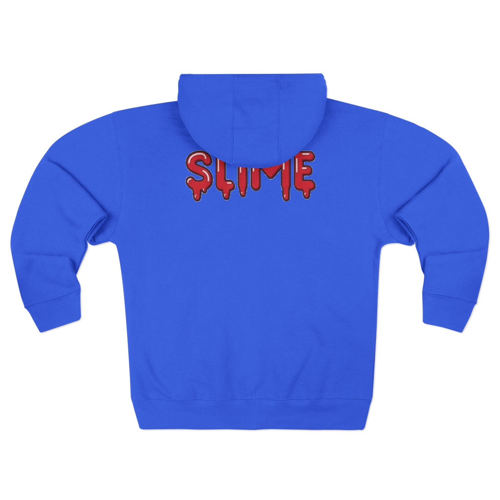 The Slime Shop Zip Hoodie — Heather / Red Slime In 5