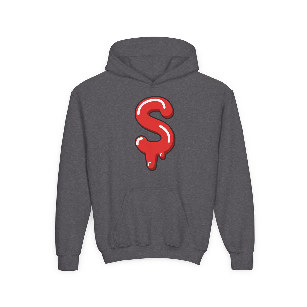 Red Slime Sircle Youth Heavy Blend Hooded Sweatshirt