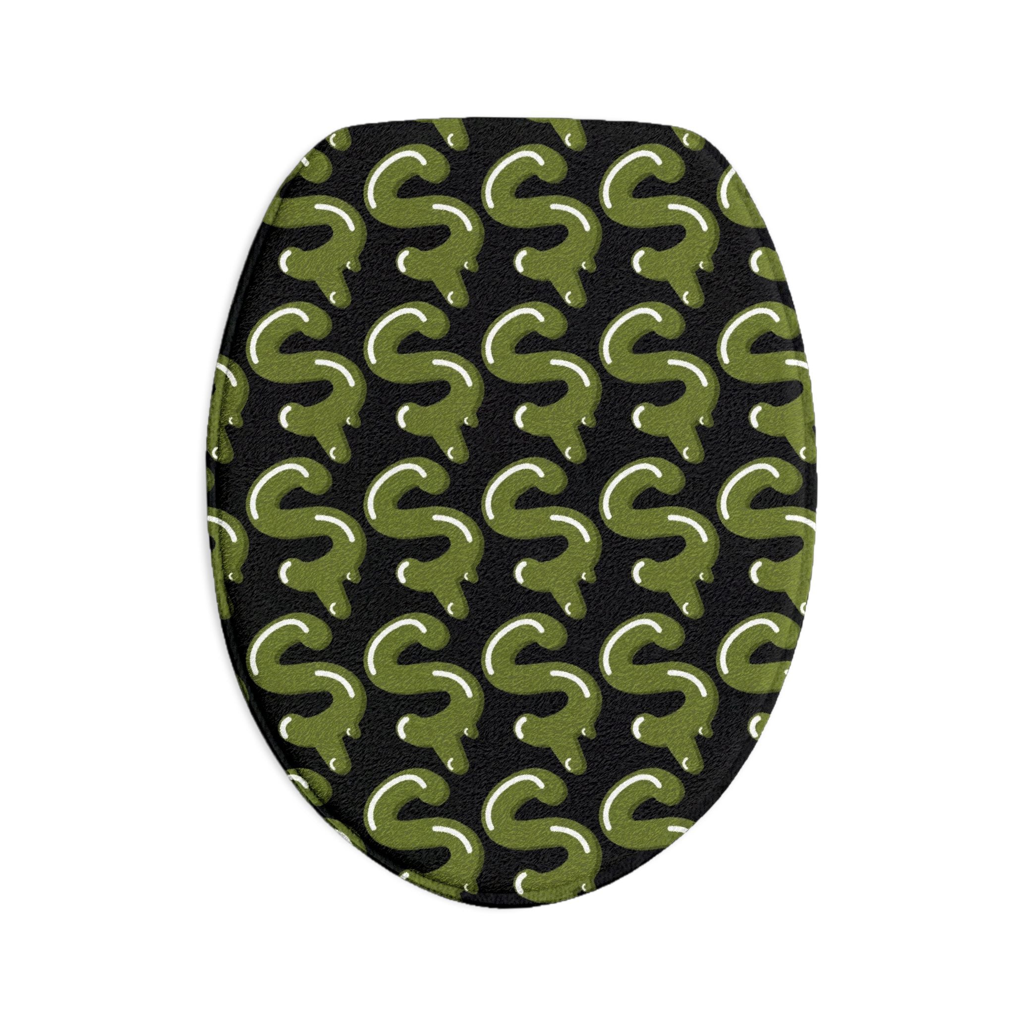 The Slime Shop Bath Mat — Black / Olive Slime S (AOP)