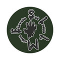 Green/Black Si5 Slime Round Rug