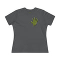 The Slime Shop Women's Tee — White / Olive Slime In 5