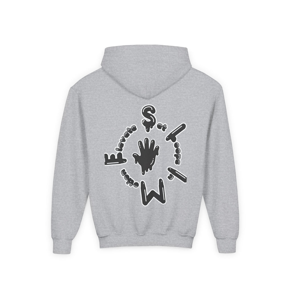 Black Slime Sircle Youth Heavy Blend Hooded Sweatshirt