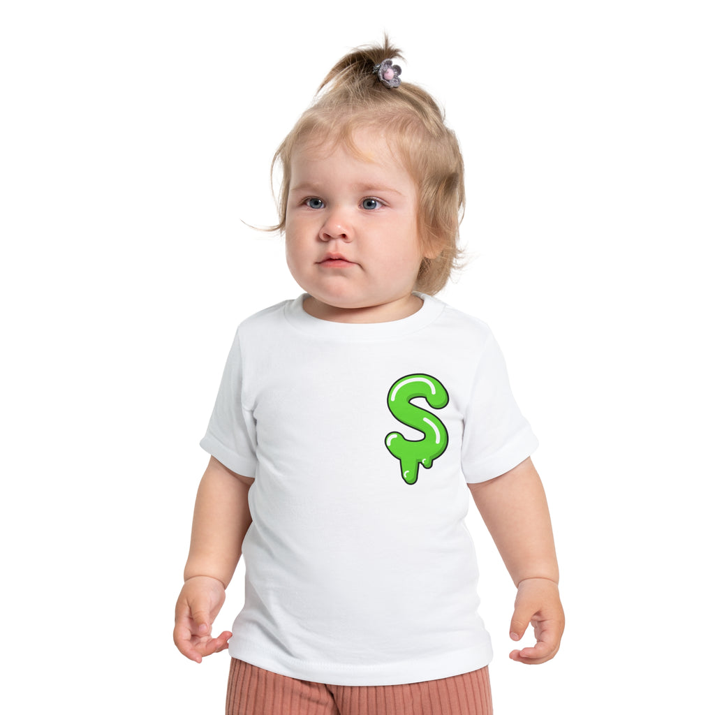 The Slime Shop Baby Tee — Royal Blue / Green Slime Sircle