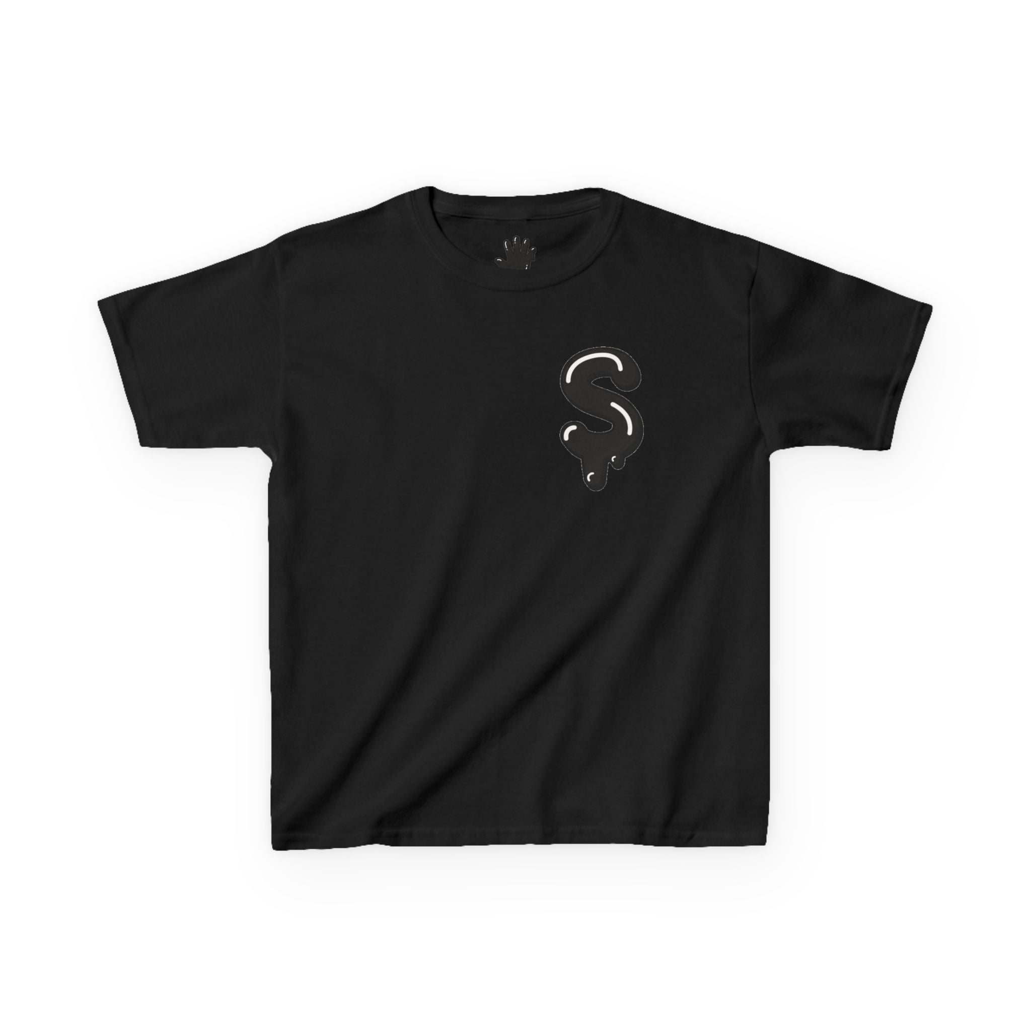 The Slime Shop Kids Tee — Grey / Black Slime Sircle