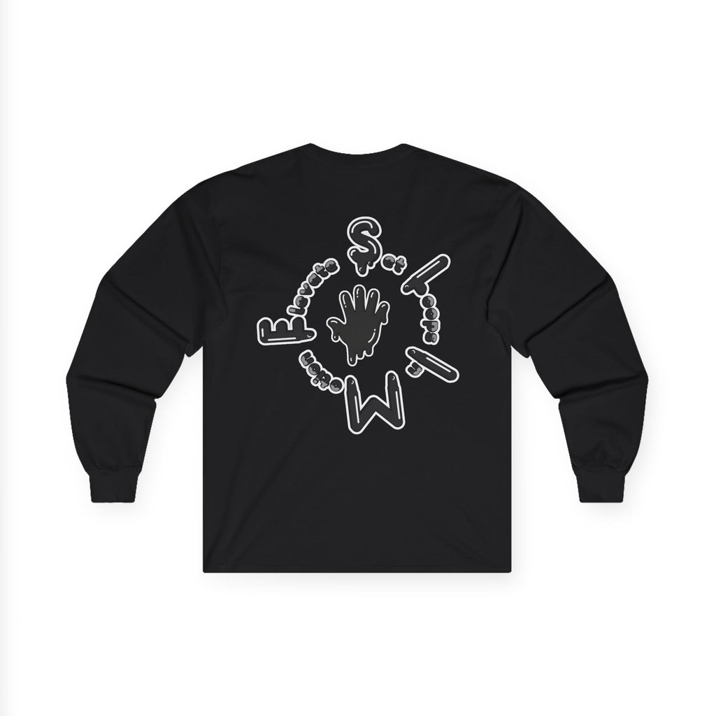 The Slime Shop Black Slime Sircle  Unisex Ultra Cotton Long Sleeve Tee