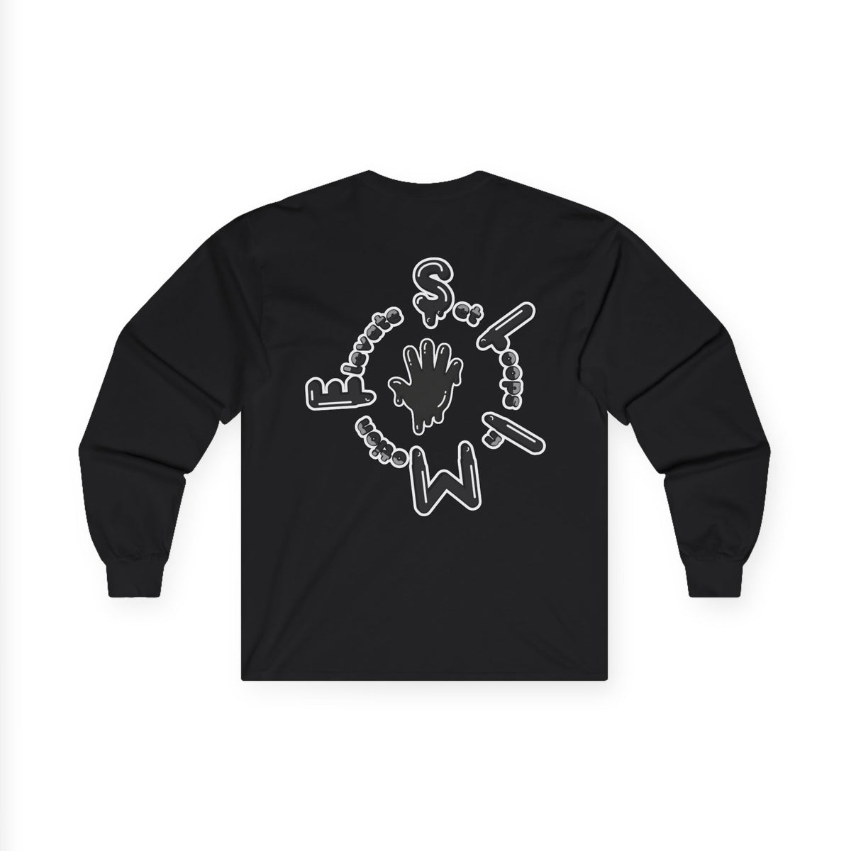 The Slime Shop Black Slime Sircle  Unisex Ultra Cotton Long Sleeve Tee