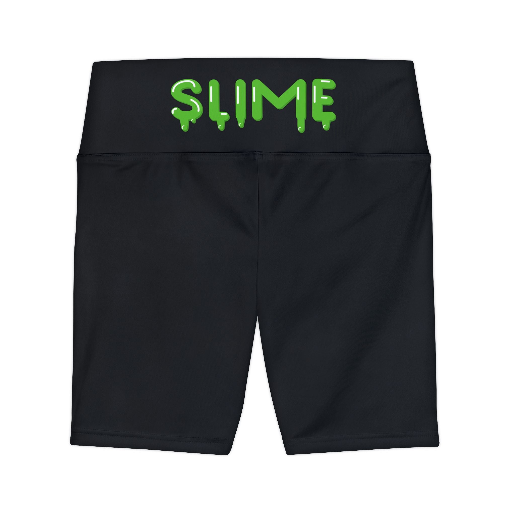 The Slime Shop Women's Workout Shorts — Black / Green Slime In 5