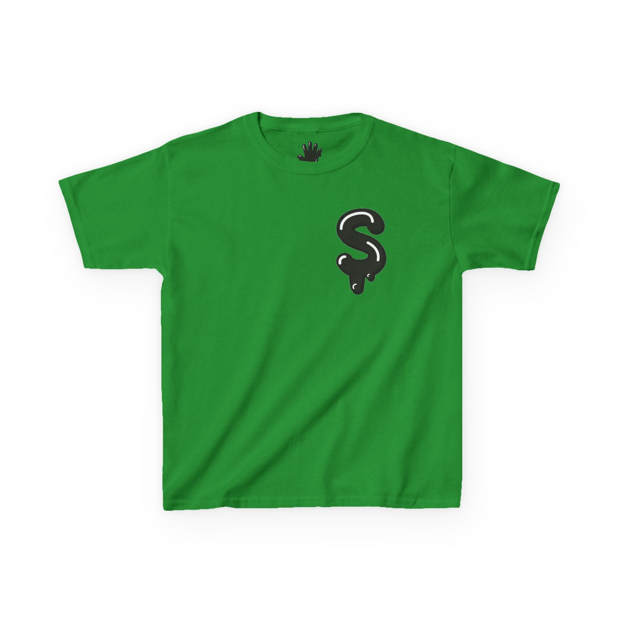 The Slime Shop Kids Tee — Grey / Black Slime Sircle