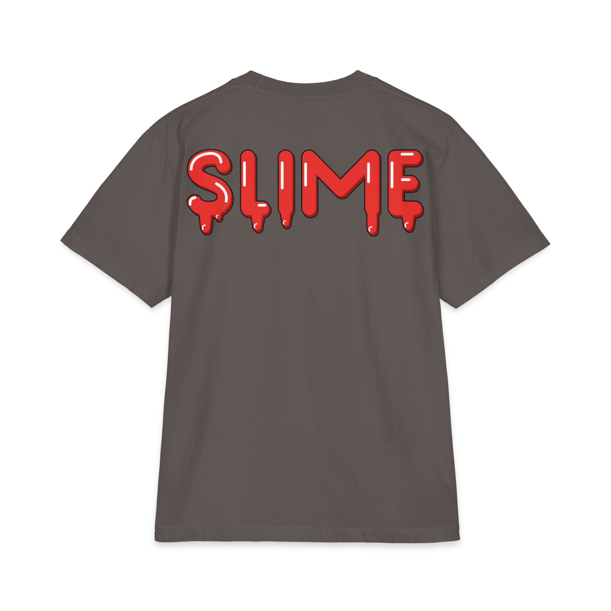 The Slime Shop Max Heavyweight Tee — White / Red Slime $