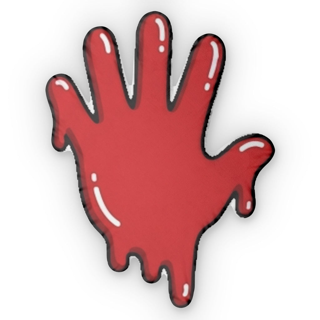 The Slime Shop Slime Hand Shaped Pillow — Red Slime In 5