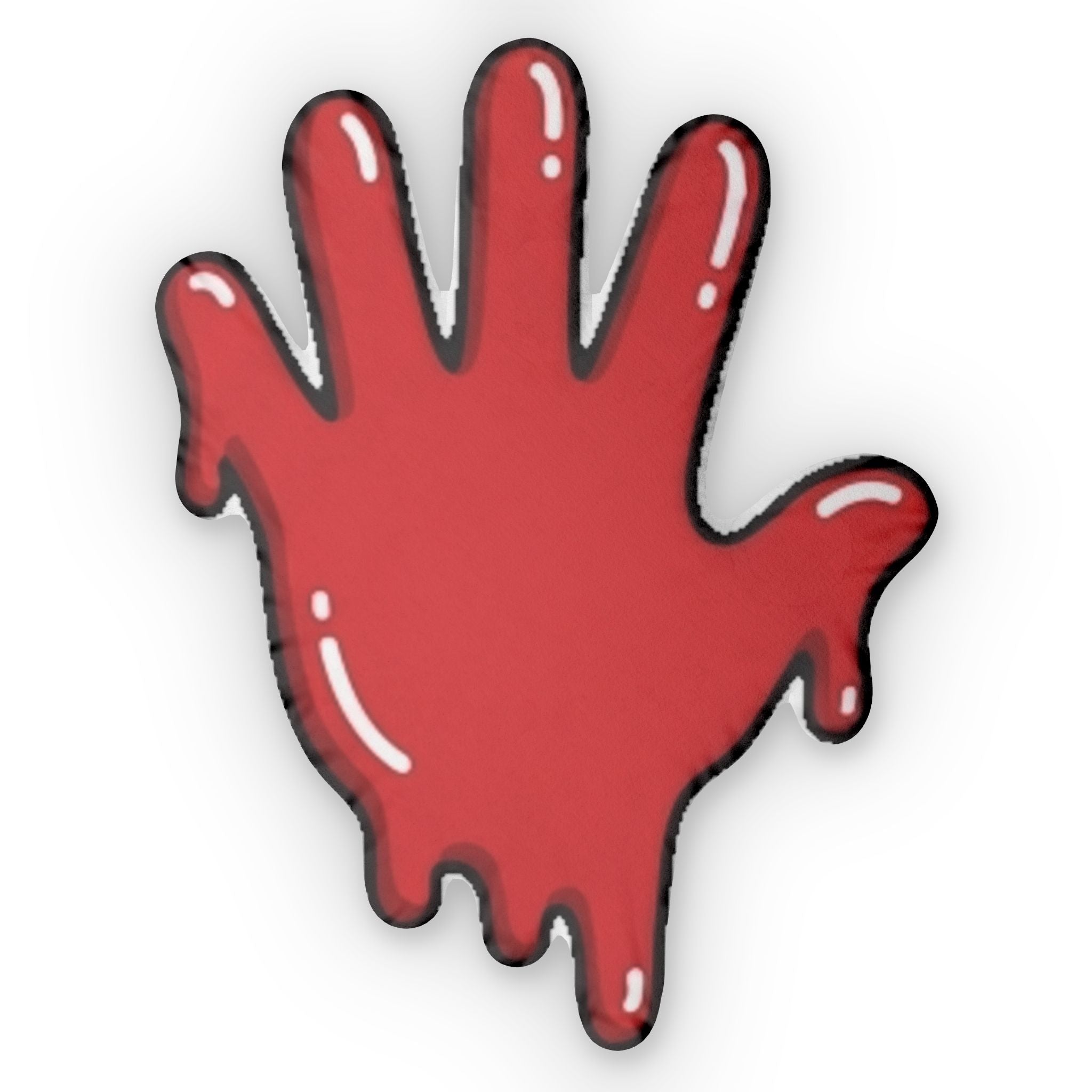 The Slime Shop Slime Hand Shaped Pillow — Red Slime In 5