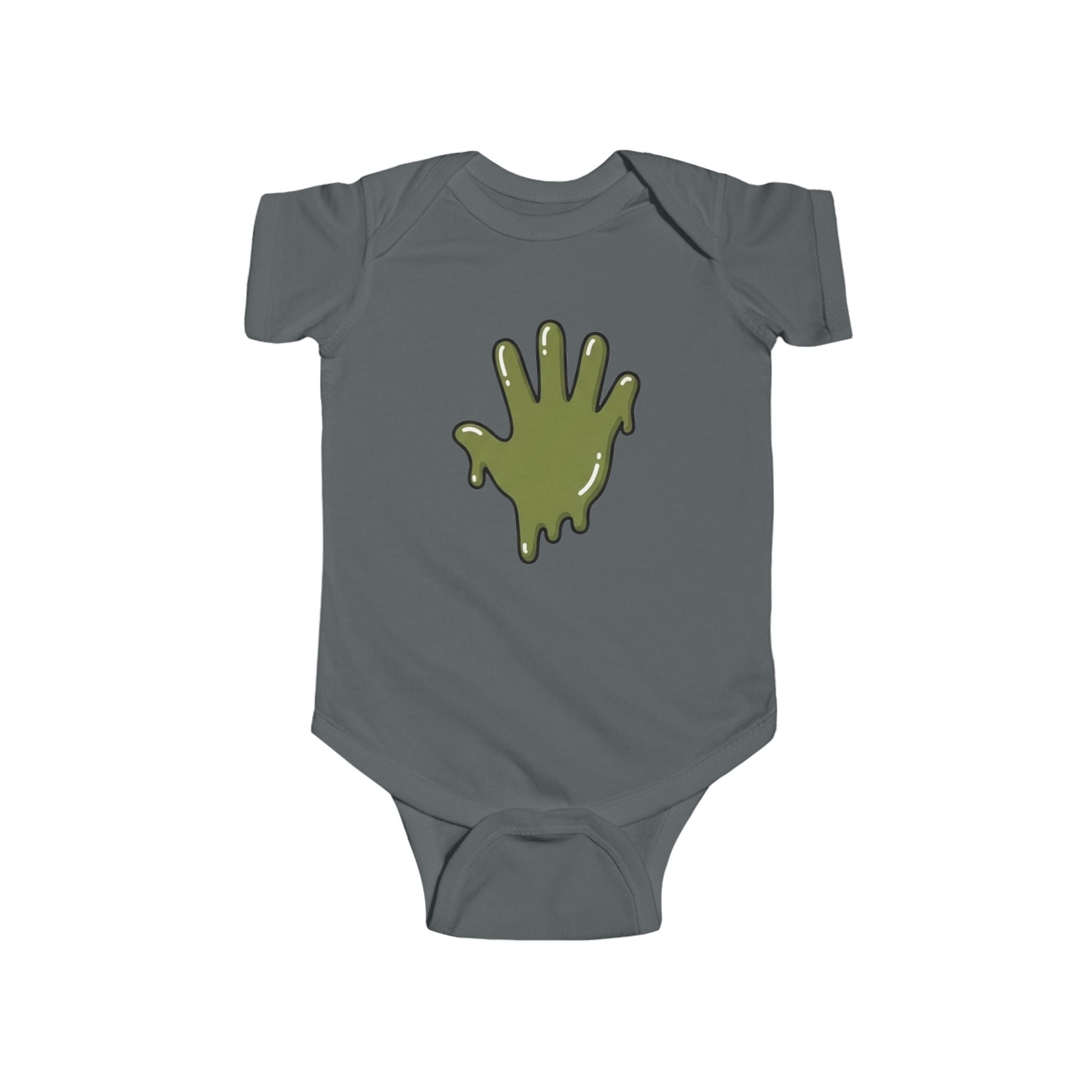 The Slime Shop Infant Fine Jersey Bodysuit — Red / Green Slime In 5