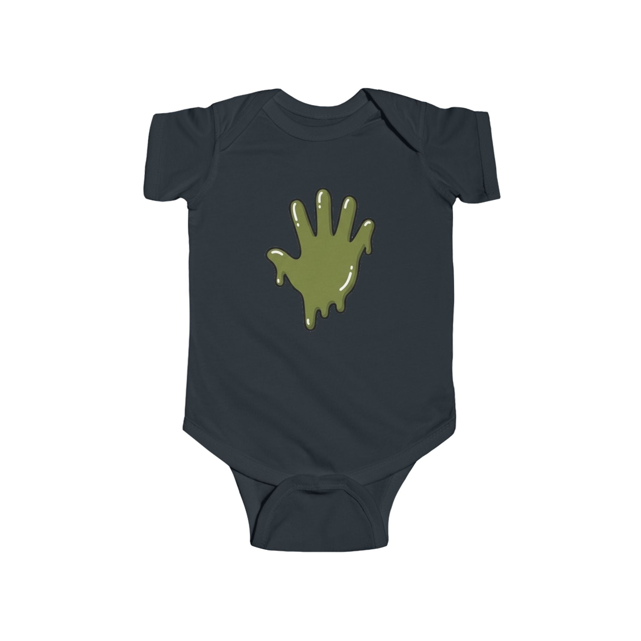 The Slime Shop Infant Fine Jersey Bodysuit — Red / Green Slime In 5