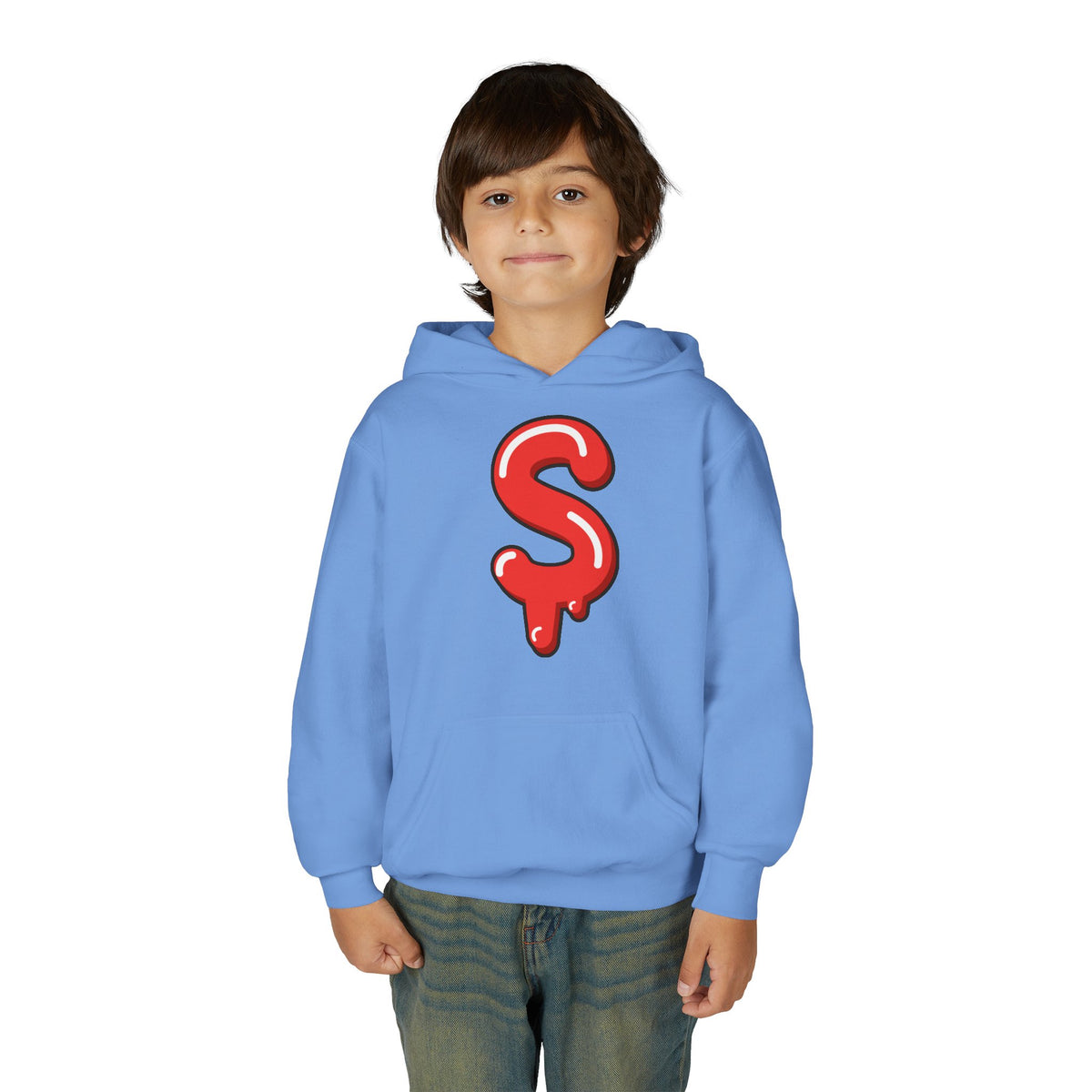 Red Slime Sircle Youth Heavy Blend Hooded Sweatshirt