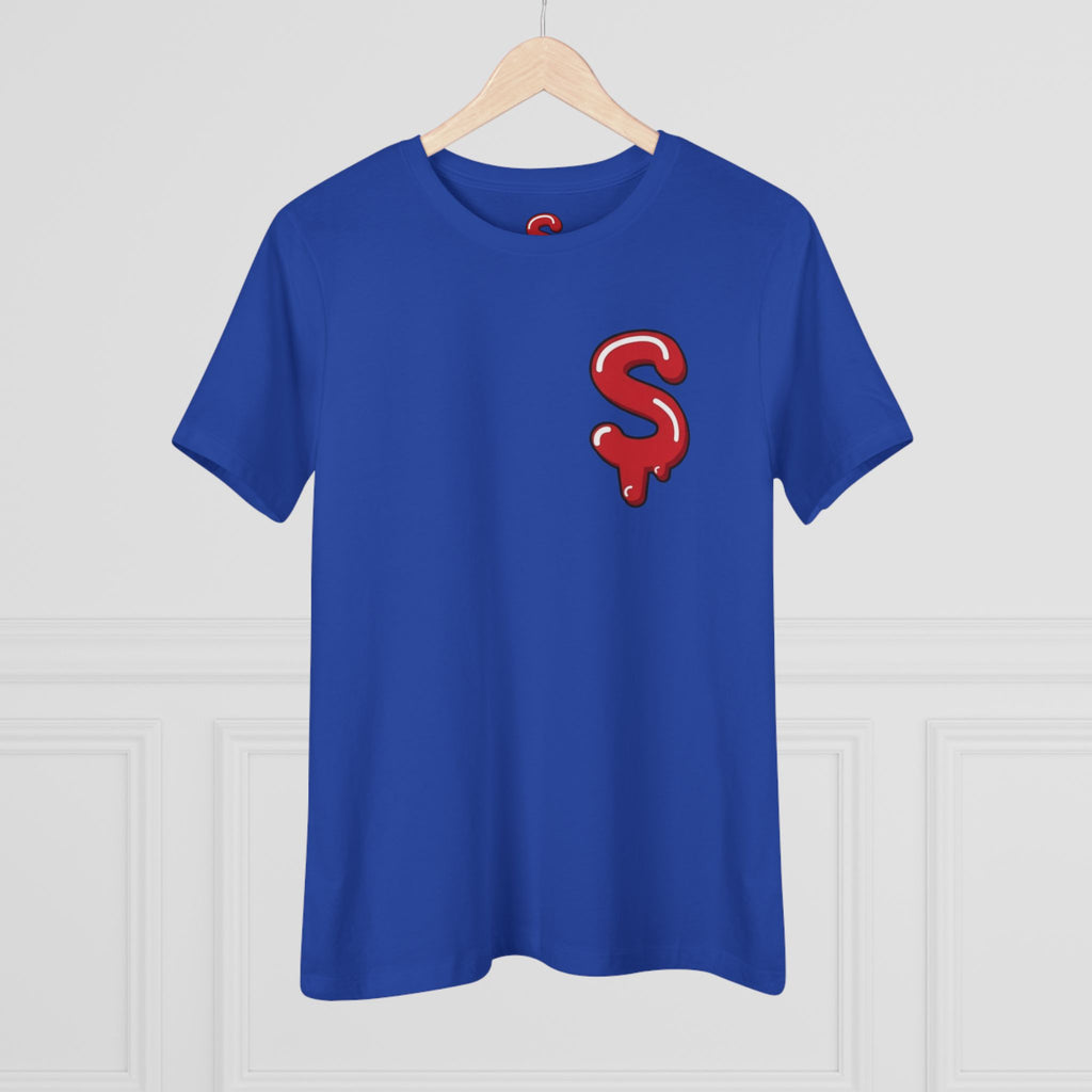 The Slime Shop Women's Tee — White / Red Slime-$