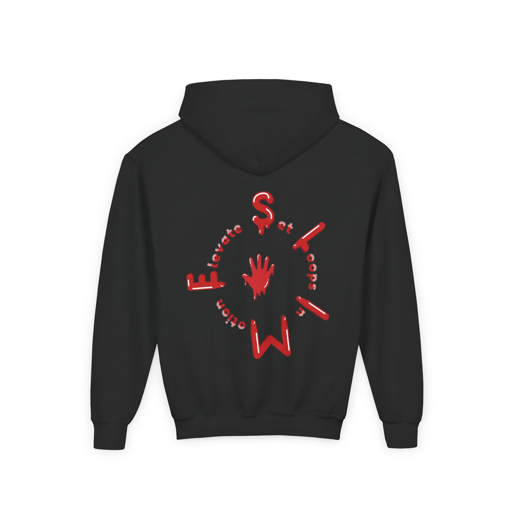The Slime Shop Youth Hoodie — Green / Red Slime $