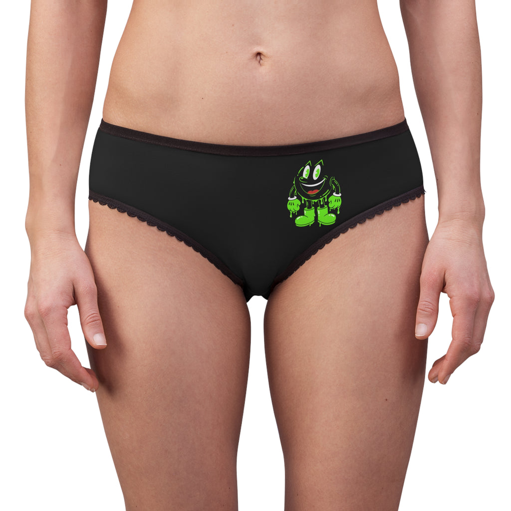 The Slime Shop Women's Briefs — Black / Green Slimeman Gzzz