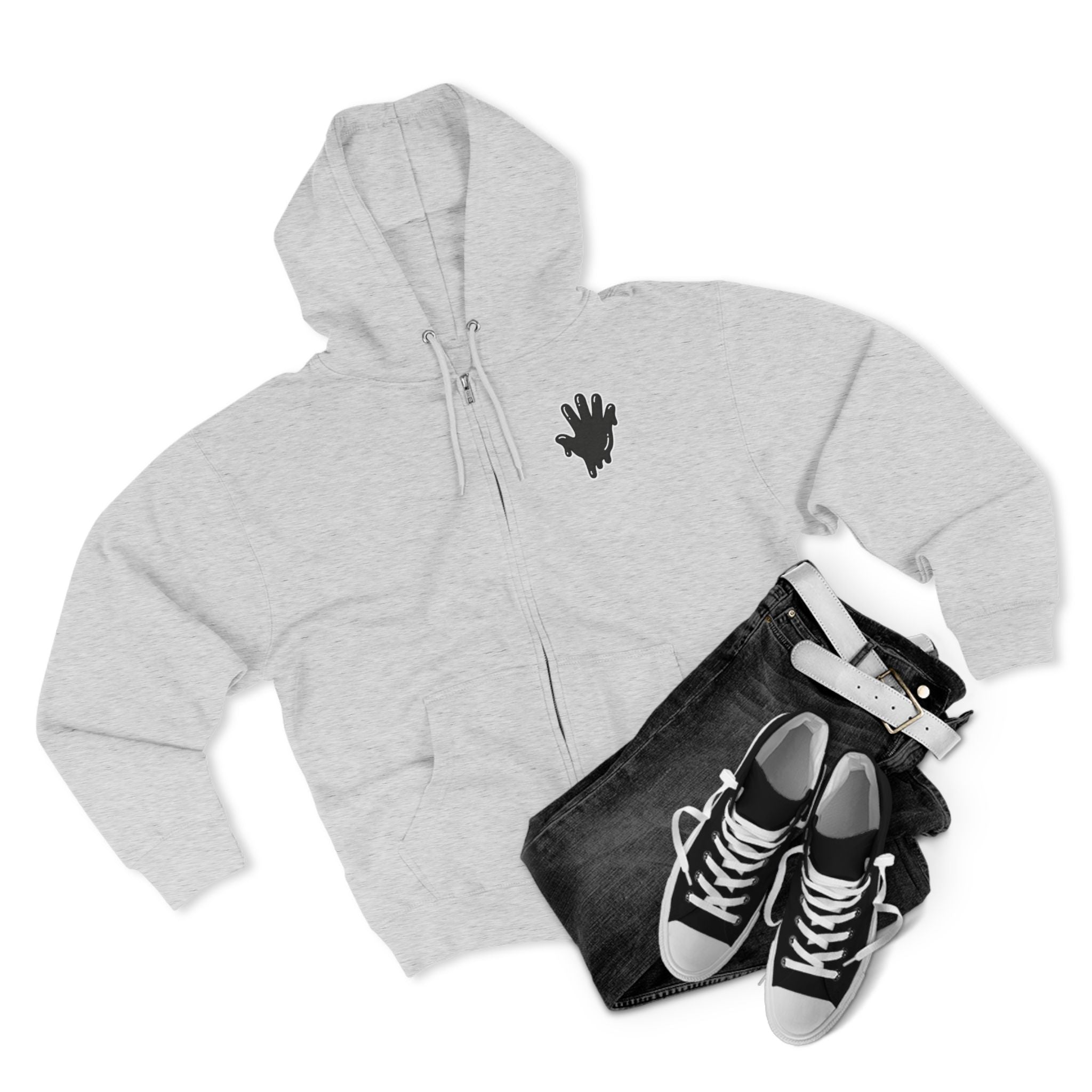 The Slime Shop Zip Hoodie — Heather / Black Slime In 5
