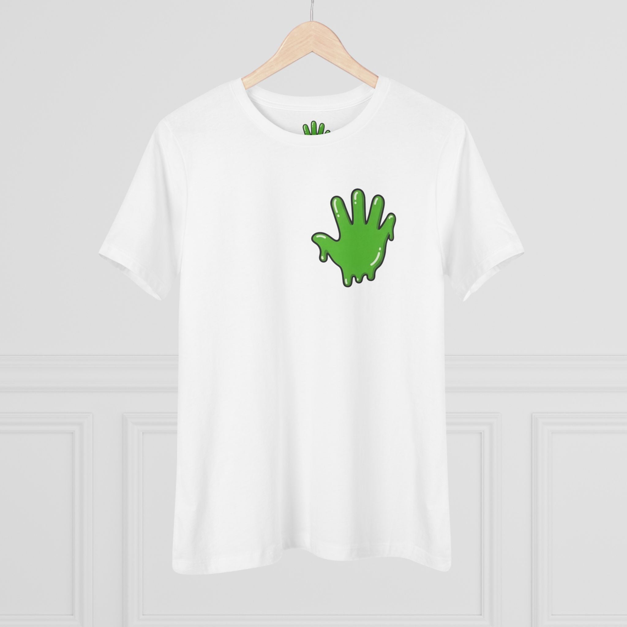 The Slime Shop Women's Tee — White / Green Slime In 5
