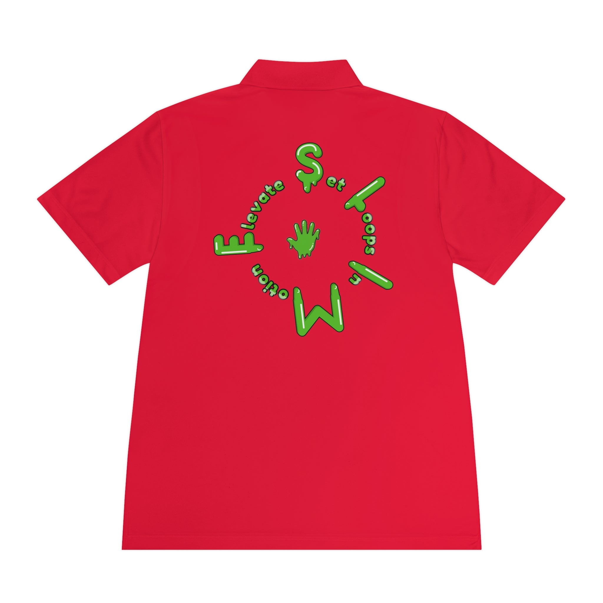 The Slime Shop Sport Polo — Black / Green Slime Sircle
