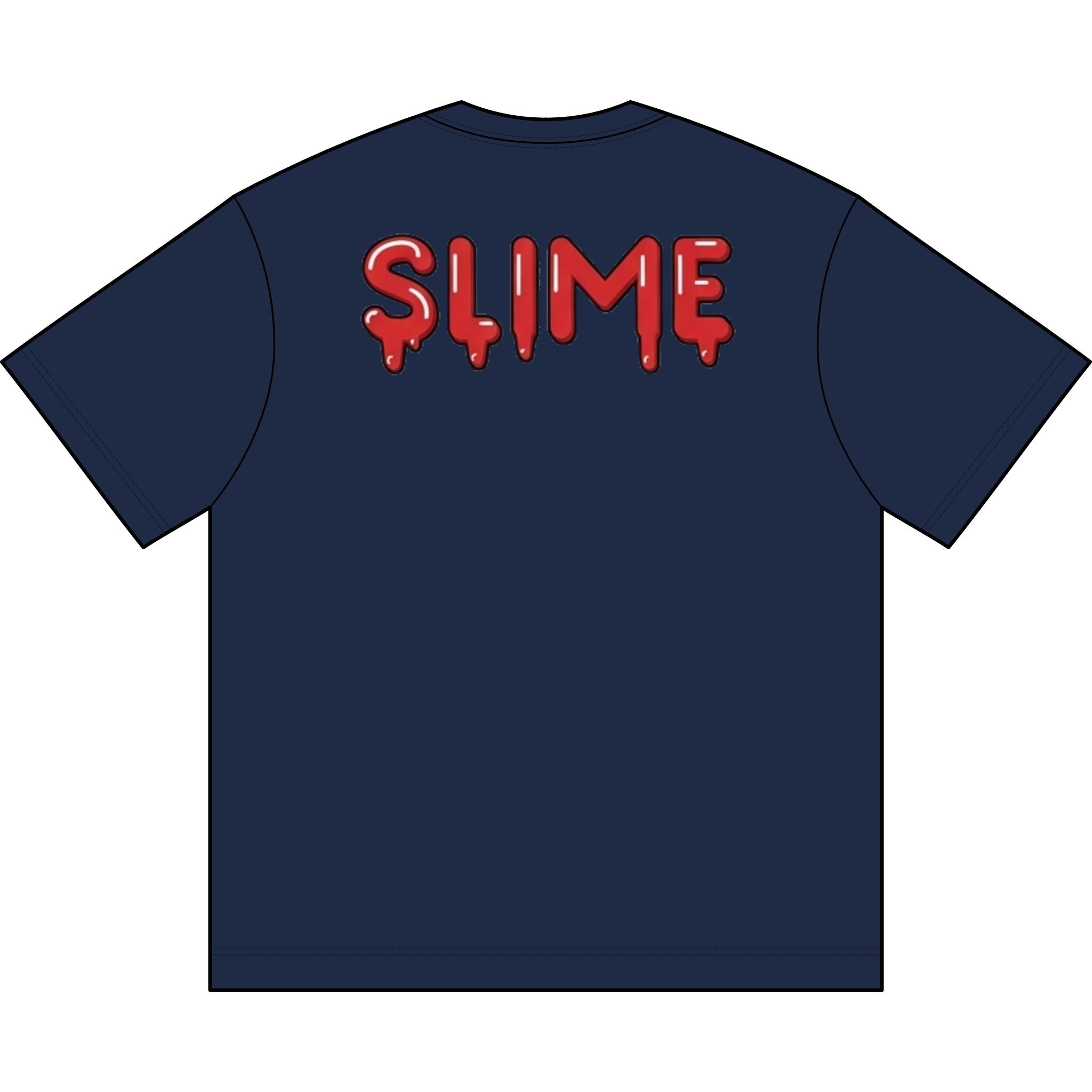 The Slime Shop Men's Box Tee — White / Red Slime-$