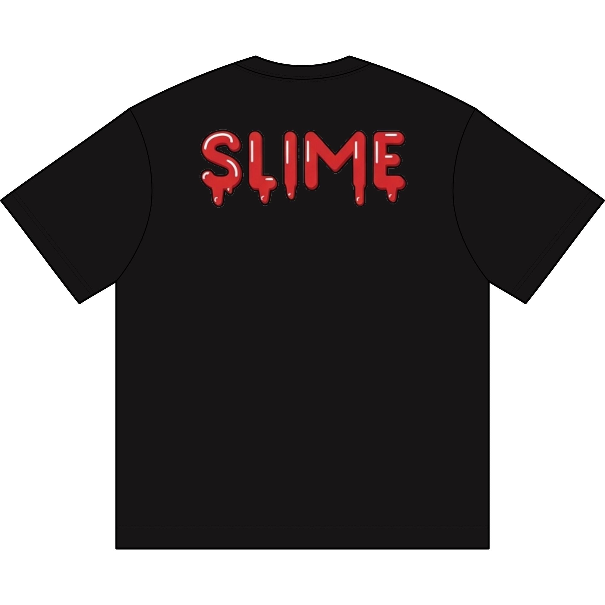 The Slime Shop Men's Box Tee — White / Red Slime-$