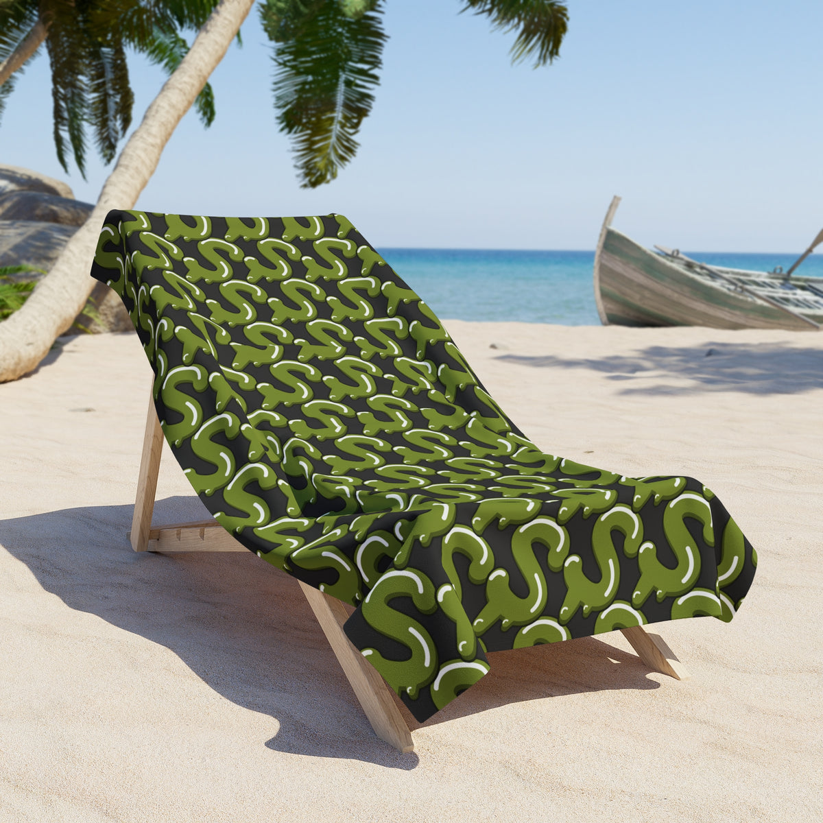 AS/Slime$ Beach Towel