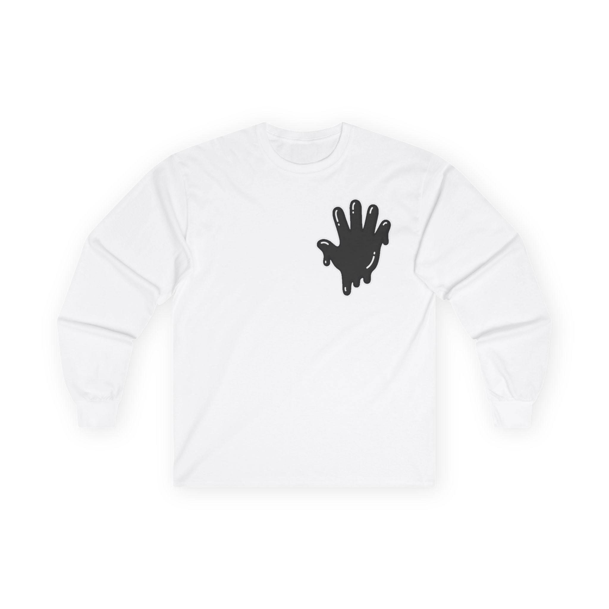 The Slime Shop Ultra Cotton Long-Sleeve — White / Black Slime In 5