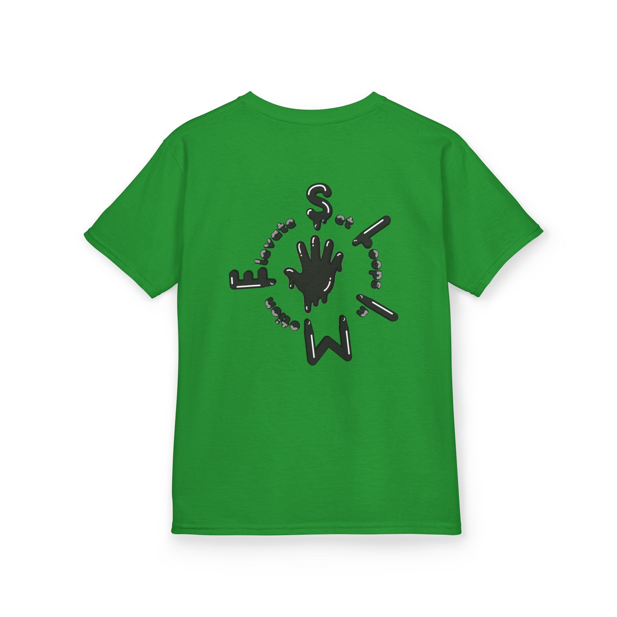 The Slime Shop Kids Tee — Grey / Black Slime Sircle