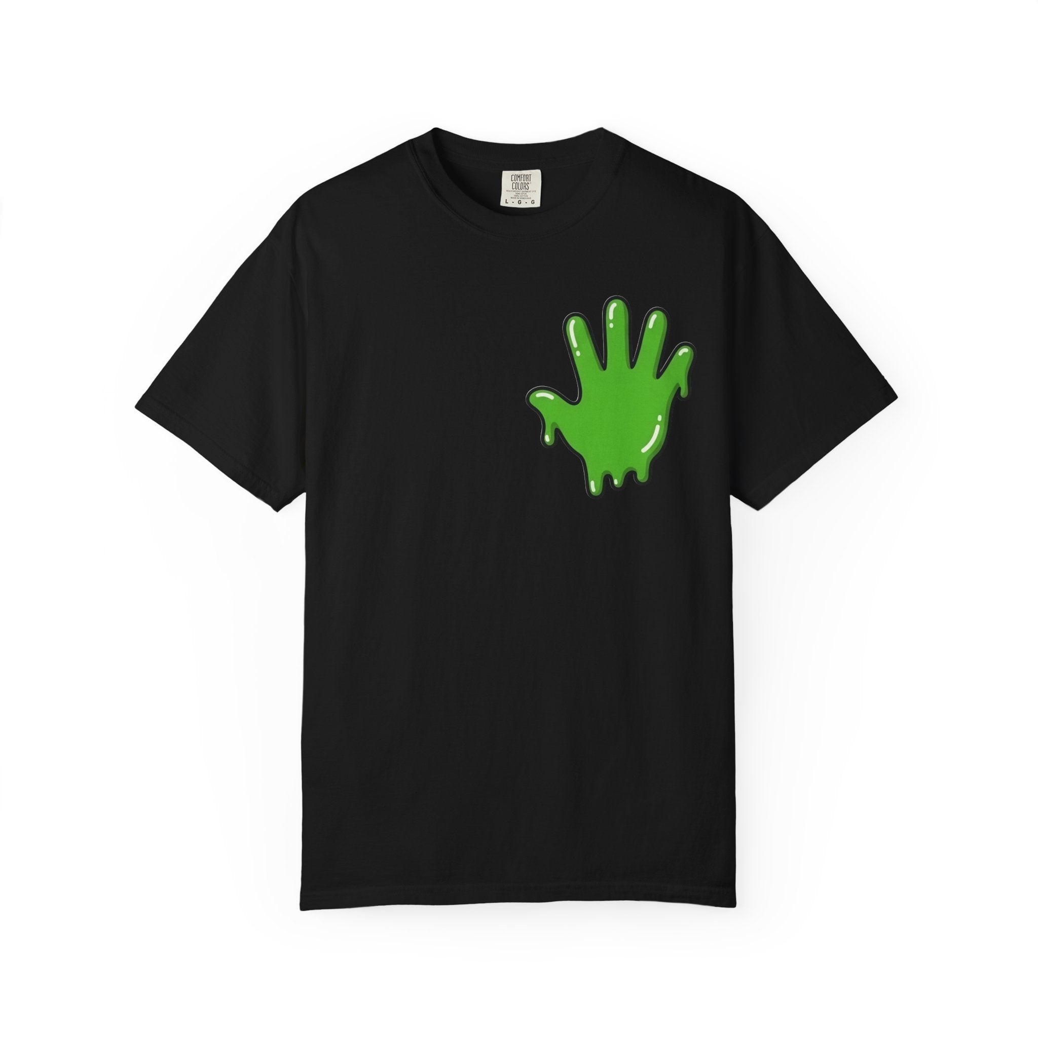 The Slime Shop Signature Tee — White / Green Slime In 5