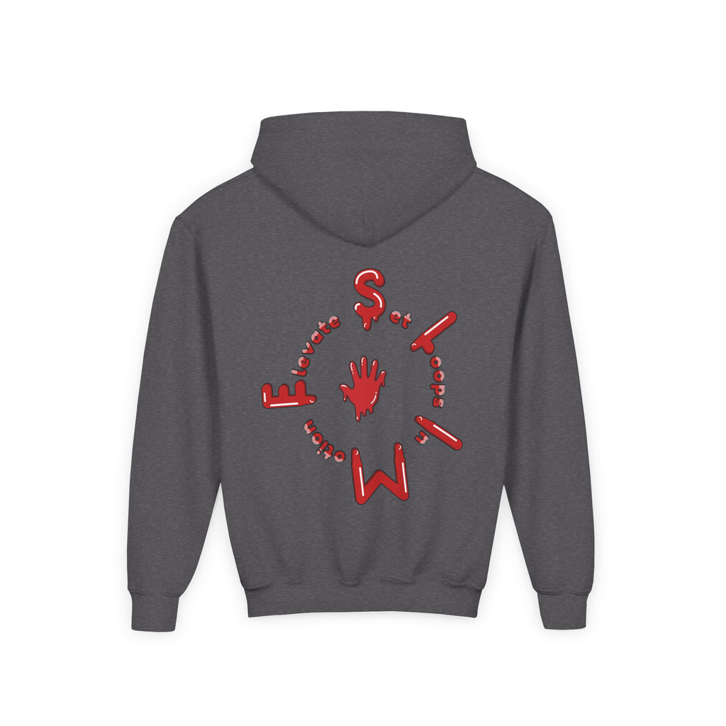 The Slime Shop Youth Hoodie — Green / Red Slime $