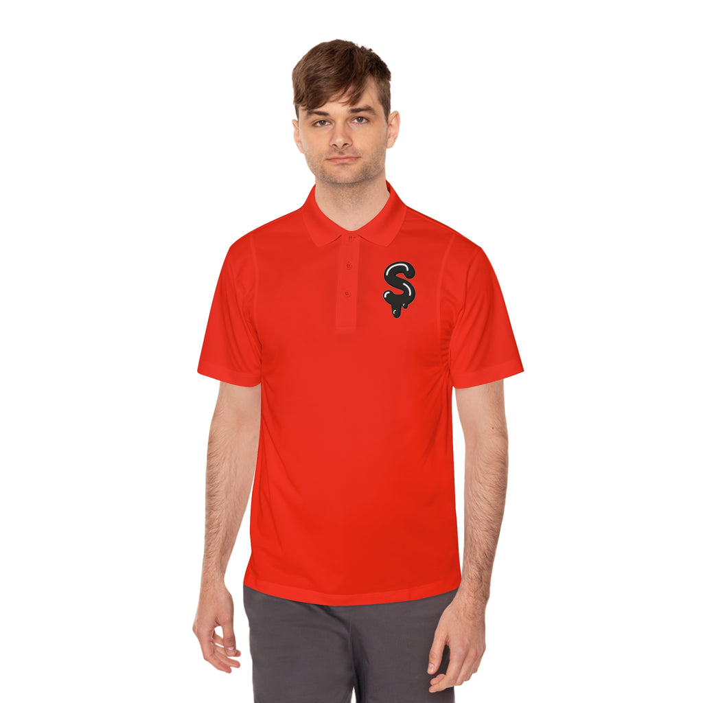 The Slime Shop Sport Polo — Lime Green / Black Slime Sircle