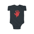 The Slime Shop Infant Fine Jersey Bodysuit — Light Blue / Red Slime In 5