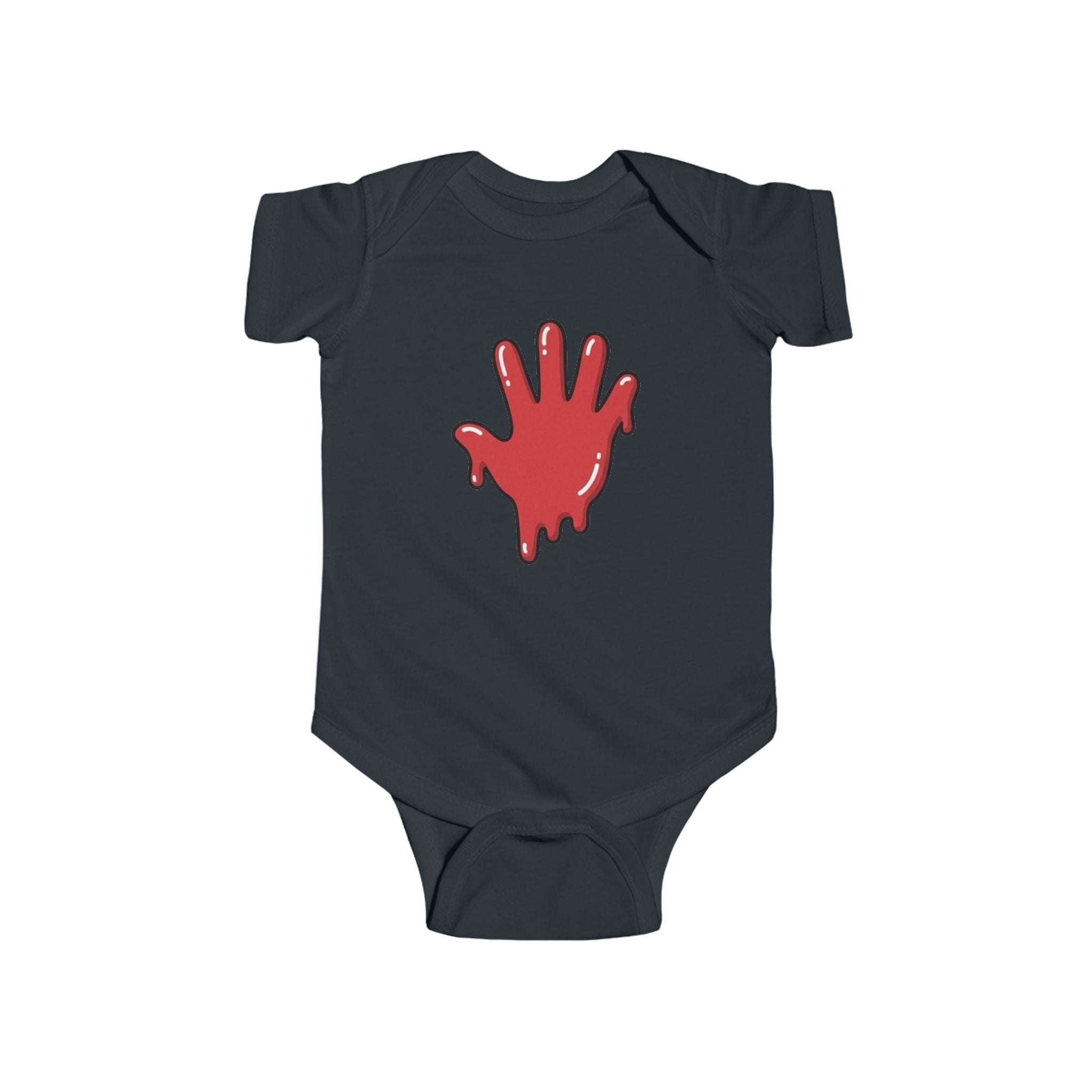 The Slime Shop Infant Fine Jersey Bodysuit — Light Blue / Red Slime In 5